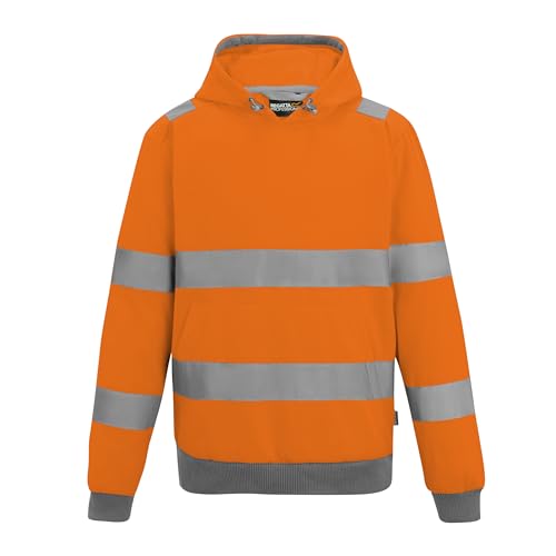 Regatta Professional Men's Hi-Vis Herren Warnschutz Pro Contract Hoodie, Orange, XXL Plus von Regatta Professional