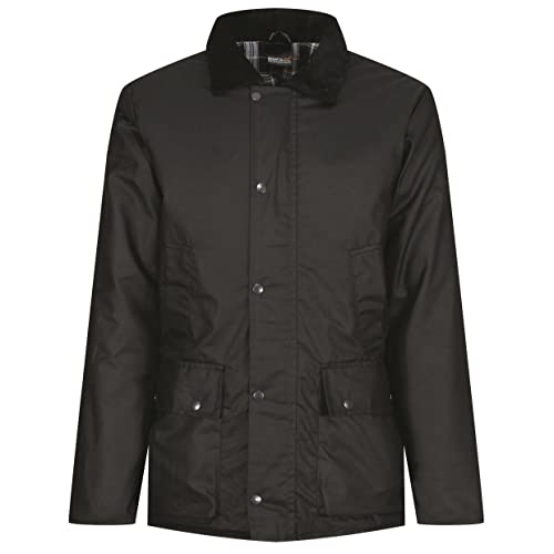 Regatta Professionelle Herren Pensford Wachsjacke, Schwarz , M von Regatta