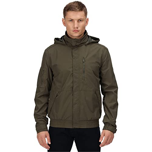 Feelding Herren ISOTEX wasserdichte, atmungsaktive, dehnbare Jacke. Mit DWR-Material, Taschen und getapten Nähten. Zum Wandern geeignet. von Regatta