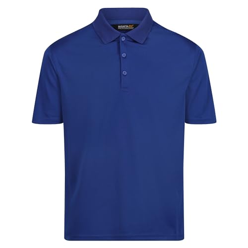 Regatta Professional Herren Mens Pro Wicking Polo Short Sleeved T Shirt Polohemd, Blau, 4XL von Regatta Professional