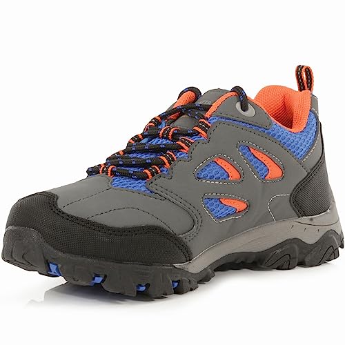 REGV7|#Regatta Holcombe Low Jnr Trekking- & Wanderhalbschuhe Unisex-Kinder, Grau (Briar/Blzeor 44z), 36 EU (Herstellergröße: 3 UK ) von Regatta