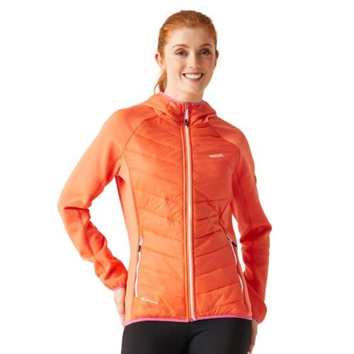Regatta Andreson VIII Hybrid Damen Jacke, Satsuma/Flamingo Pink, 34 von Regatta