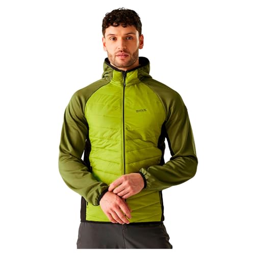 Regatta Andreson VIII Hybrid Softshelljacke | Steppjacke für Herren sehr leicht, Größe:L, Farbe:Lime von Regatta