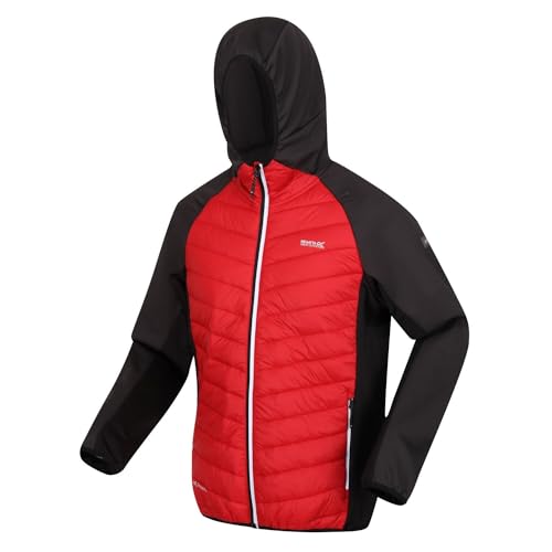 Regatta Andreson VIII Hybrid Softshelljacke | Steppjacke für Herren sehr leicht, Größe:L, Farbe:Rot von Regatta