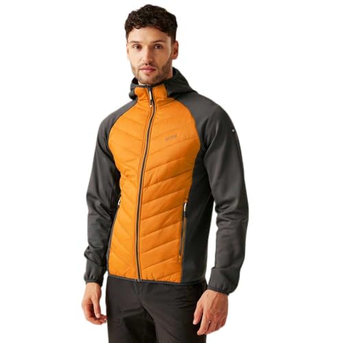Regatta Andreson VIII Hybrid Softshelljacke | Steppjacke für Herren sehr leicht, Größe:M, Farbe:Orange von Regatta