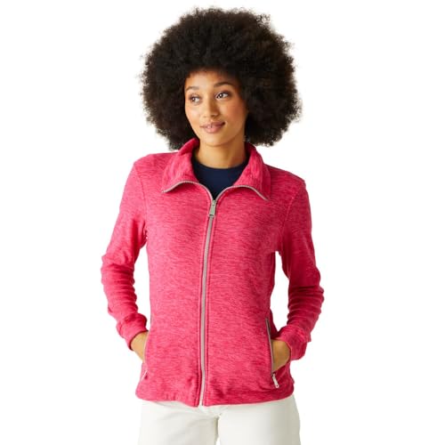 Regatta Azaelia Damen-Fleecejacke, atmungsaktiv, durchgehender Reißverschluss, hot pink von Regatta