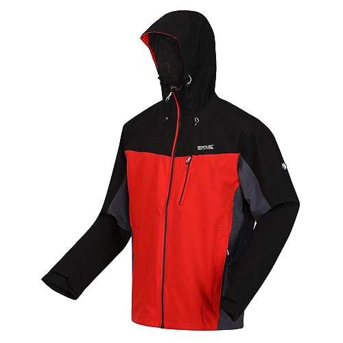 Regatta Birchdale Outdoorjacke Regenjacke Wasserdicht und Winddicht Herren, Größe:XXL, Farbe:Seville/Blck von Regatta