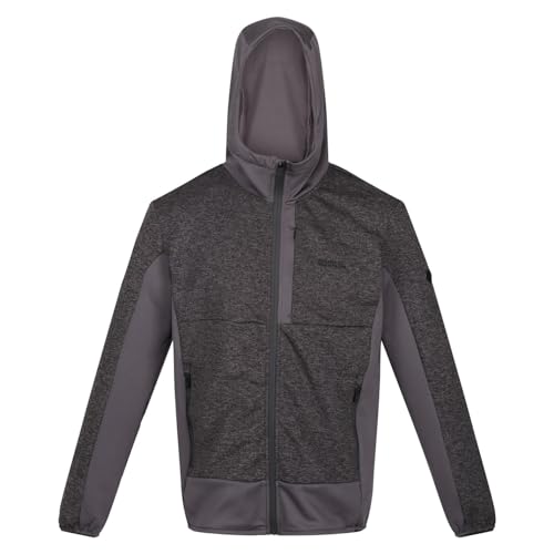 Regatta Bresdon Herren Softshell-Jacke, gebürstet meliert, dunkelgrau, XL von Regatta