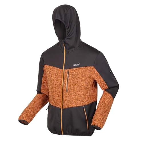 Regatta Cadford V Strickfleecejacke Herren mit Kapuze, Größe:XXL, Farbe:Orange von Regatta