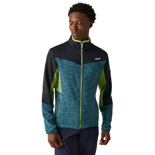 Regatta Coladane V Strickfleecejacke | Midlayer für Herren, Größe:3XL, Farbe:Schwarz-Blau von Regatta