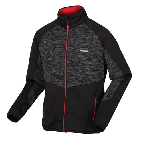 Regatta Coladane V Strickfleecejacke | Midlayer für Herren, Größe:XXL, Farbe:Black von Regatta