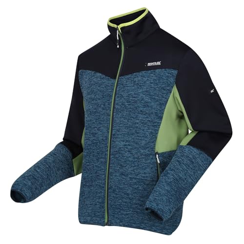 Regatta Coladane V Strickfleecejacke | Midlayer für Herren, Größe:XXXXXL, Farbe:Schwarz-Blau von Regatta