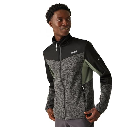 Regatta Coladane VI Herren-Fleecejacke mit durchgehendem Reißverschluss, Ash/Black Marl, S von Regatta