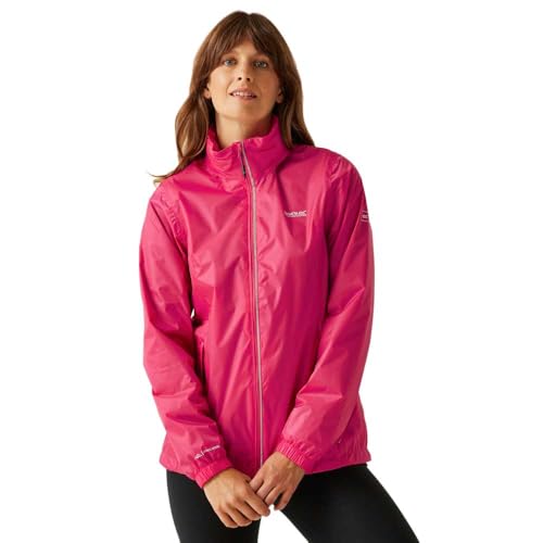 Regatta Corinne IV - Damen Regenjacke | mit Reflektor-Paspelierung - Pink - 38 von Regatta