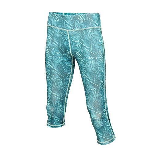 Regatta Damen 3/4-Leggings Pincha (38 DE) (Türkis Gemustert) von Regatta