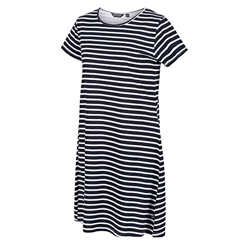 Regatta Damen Balia Kleid, Navy/Weiße Streifen, 42 von Regatta