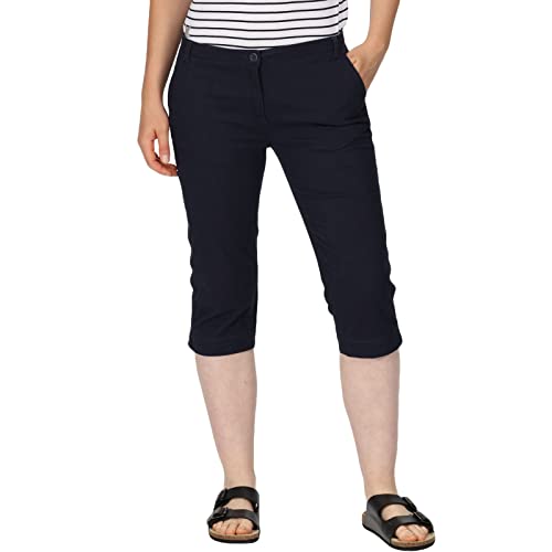 Regatta Damen Bayla Capri Hose, Navy, 40 von Regatta