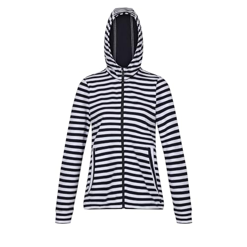 Regatta Damen Bayla Hoody Sweatshirt, Marineblau Weiß STRI, 40 von Regatta