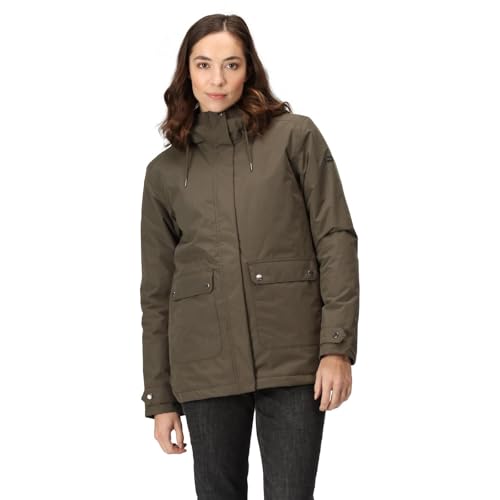 Regatta Damen Broadia Jacke, Dunkles kaki, 34 von Regatta