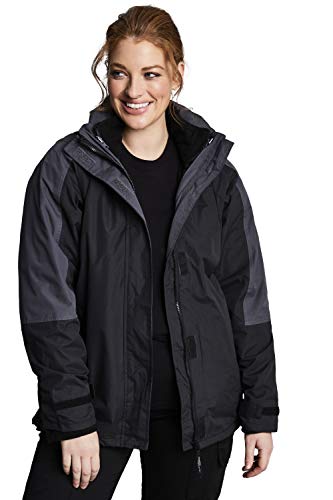 Regatta Damen Defender Iii 3-in-1 Jacke, Black/Seal Grey, 38 von Regatta