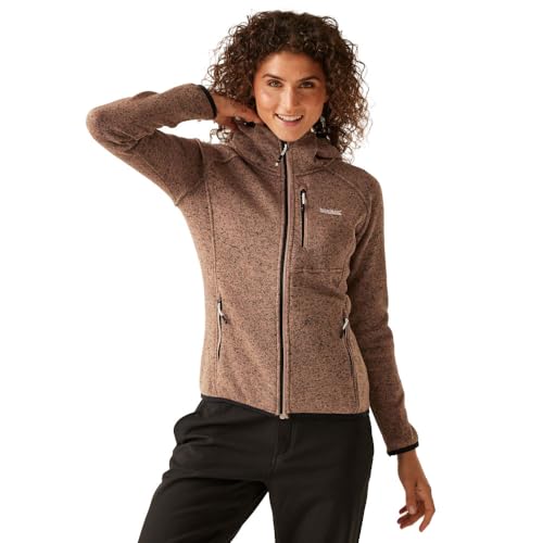 Regatta Damen Fleecejacke WMS Hood Newhill mit Kapuze Warm Taupe - 14 von Regatta