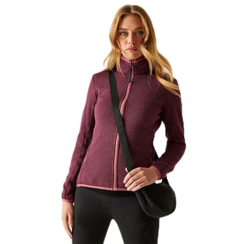 Regatta Damen Full Zip Fleece Elzie Fleecejacke mit durchgehendem Reißverschluss, rot, 38 von Regatta