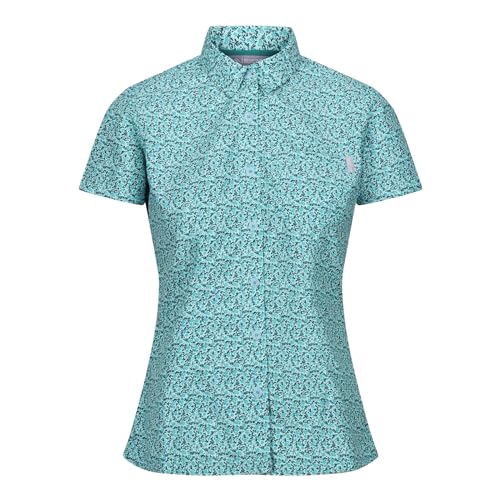 Regatta Damen Funktionsbluse Bluse Wanderbluse Mindano VIII, Farbe:Mint, Artikel:-Z82 Bleached Aqua, Größe:36 von Regatta