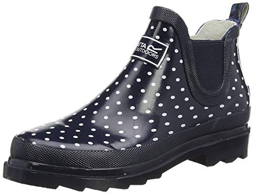 Regatta Damen Lady Harper Welly Rain Boot, Navy Polka, 36 EU von Regatta