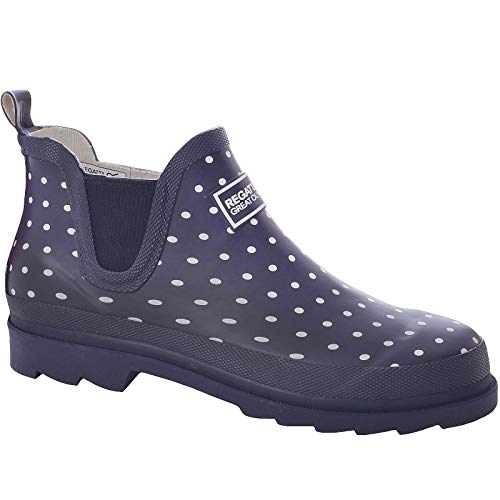 Regatta Damen Lady Harper Welly Rain Boot, Navy Polka, 36 EU von Regatta