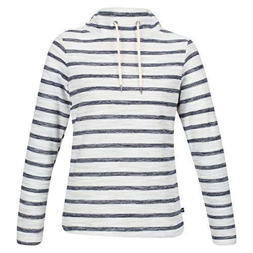 Regatta Damen Hensley Pullover, Helles Vanille/Marineblau gestreift, 42 von Regatta