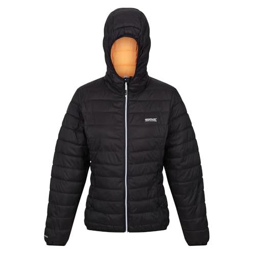 Regatta Damen Hillpack leichte Steppjacke mit Kapuze RWN239 H23 40 schwarz von Regatta