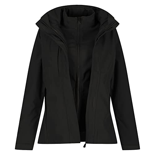 Regatta Damen Kingsley 3-in-1-Jacke Jacke, Schwarz (schwarz/schwarz innen), 42 von Regatta