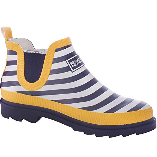 Regatta Damen Lady Harper Gummistiefel, Weiß Navy Lemonte 84q, 38 EU von Regatta