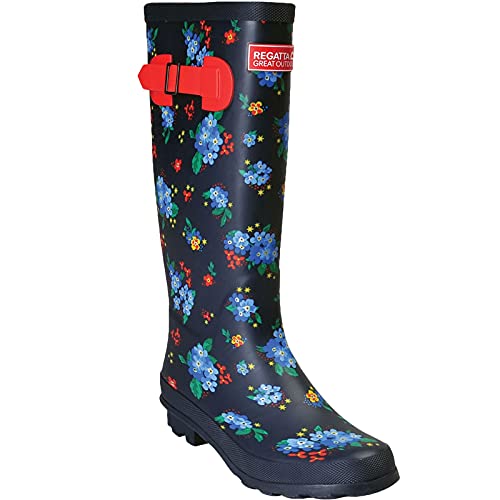 Regatta Fairweather II verstellbare Damen-Gummistiefel aus natürlichem Gummi mit Baumwollfutter von Regatta