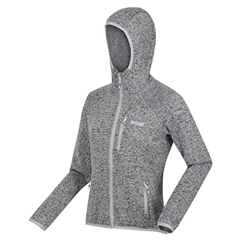 Regatta Damen Newhill Strickfkleecejacke mit Kapuze RWA597 38 grau von Regatta