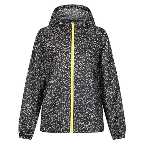 Regatta Damen Orla Summer Pack-it wasserdichte Jacke, Berry Bubble Schwarz, 40 von Regatta