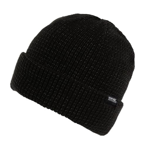 Regatta Damen Reflektierende Beanie Mütze, Schwarz, Einheitsgröße von Regatta