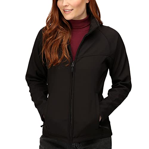 Regatta Damen Uproar Soft Shell Mantelkleid, Schwarz, 36 von Regatta