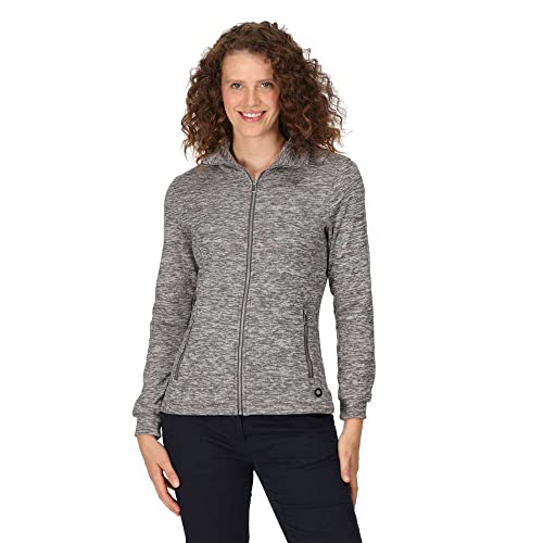 Regatta Damen Women's Azaelia Full-Zip Fleece Jacket Fleecejacke, Dunkelgrau (Dark Grey Marl), 46 von Regatta
