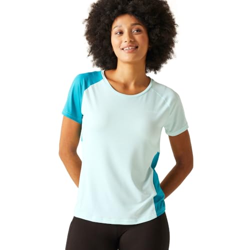 Regatta Damen Women's Emera T-Shirt, Bleached Aqua/Tahoe Blue, 44 Regatta Damen Women's Emera T-Shirt, Bleached Aqua/Tahoe Blue, 44 von Regatta