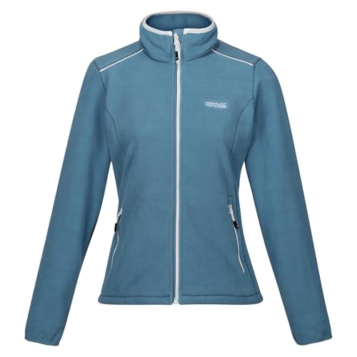 Regatta Damen Women's Floreo Iv Full Zip Fleece Jacket Fleecejacke, Coronet Blue (Weiß), 52 von Regatta