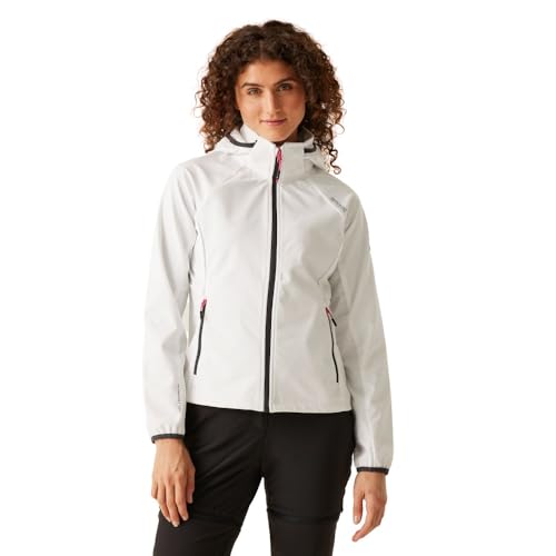Regatta Damen Women's Softshell Jacket Bourda Softshelljacke mit durchgehendem Reißverschluss, White Seal Grey, 38 von Regatta