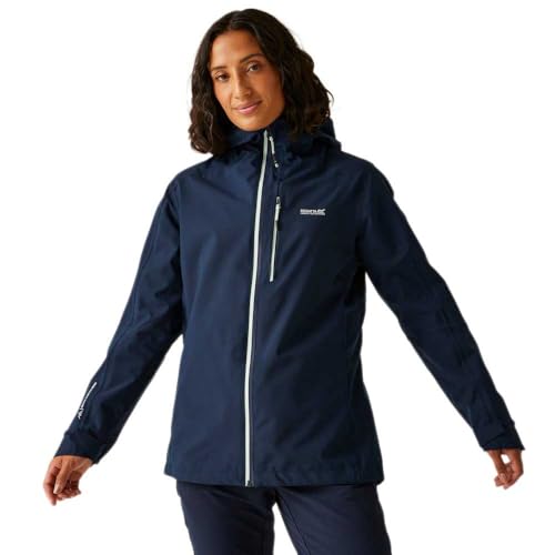Regatta Damen Womens Birchdale Outdoor Active Jackets Waterproof Shell Regenmantel, blau, 46 von Regatta