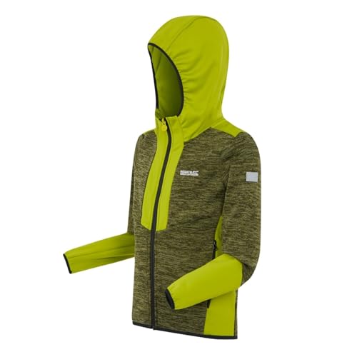 Regatta Dissolver X Strickfleecejacke für Kinder mit Kapuze, Farbe:Lime, Kinder Größen:152 von Regatta