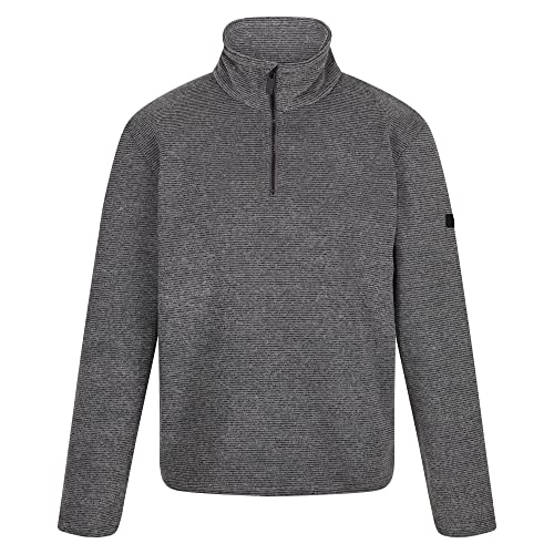 Regatta Edley Herren Fleece-Pullover mit 1/4-Reißverschluss, Dunkelgrau, XL von Regatta