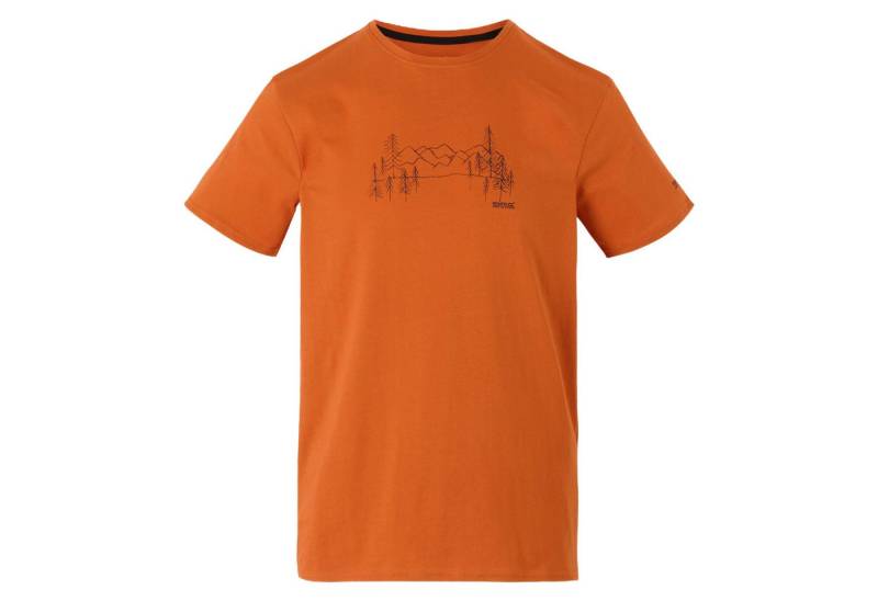 Regatta Funktionsshirt Breezed V Herren T-Shirt mit Print von Regatta