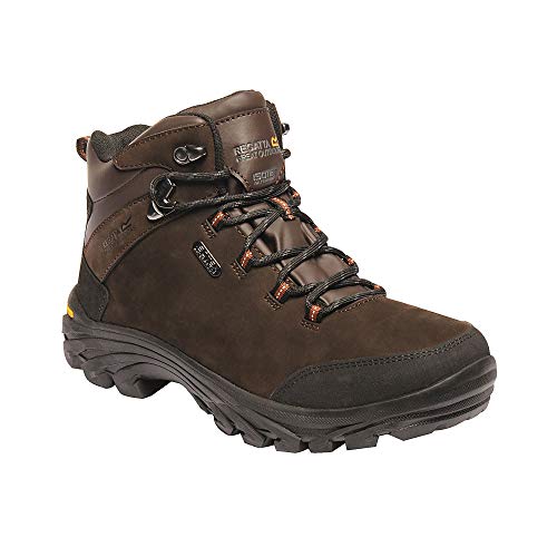 Regatta Great Outdoors Herren Leder-Wanderstiefel Burrell (41 EU) (Braun) von Regatta