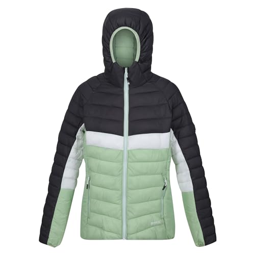 Regatta Harrock II Damen Jacke, gepolstert, isoliert, QuiGrn/SlGry, 42 von Regatta