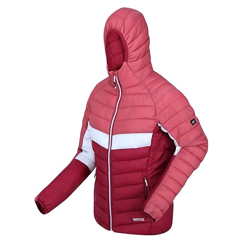 Regatta Harrock II Steppjacke/Winterjacke Damen mit Kapuze, Farbe:Rot, Größe:38 von Regatta