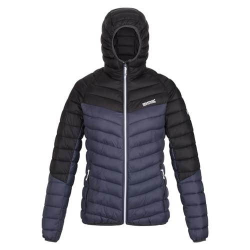 Regatta Harrock Steppjacke/Winterjacke Damen mit Kapuze, Farbe:Schwarz, Größe:42 von Regatta